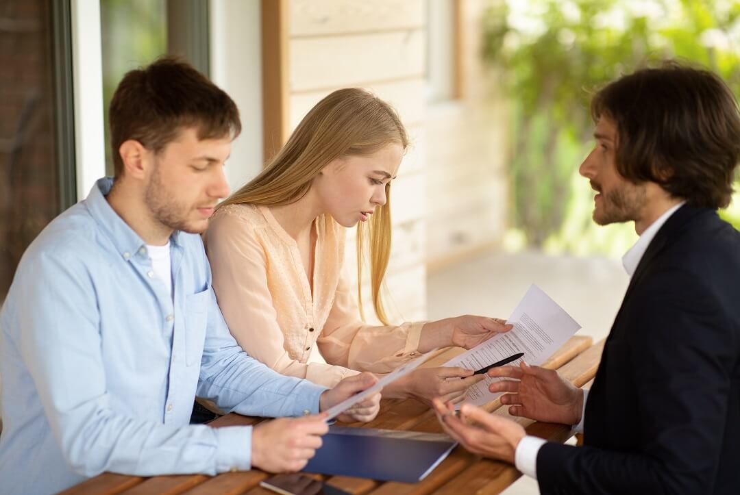 Young couple applying for ROFR.