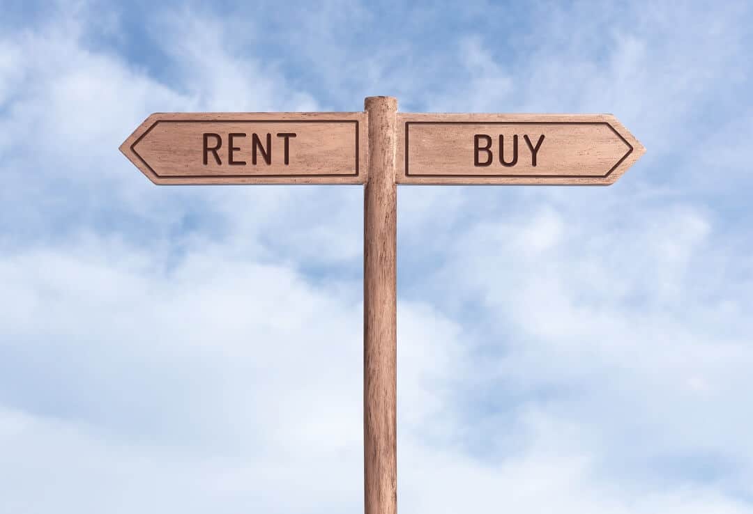 rent or buy sign